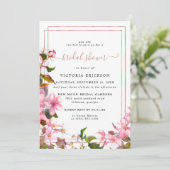 さくらんぼ日本のの花 | フローラブライダルシャワー 招待状 (スタンド正面)