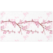 さくらんぼ日本のの花、穏やかなピンクのガーリー花。 テーブルクロス (正面(横))
