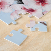 さくらんぼ日本のパゴダ芸者ガール ジグソーパズル (側面)