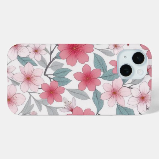さくらんぼ日本のピンク桜 Case-Mate iPhoneケース (裏面 (横))