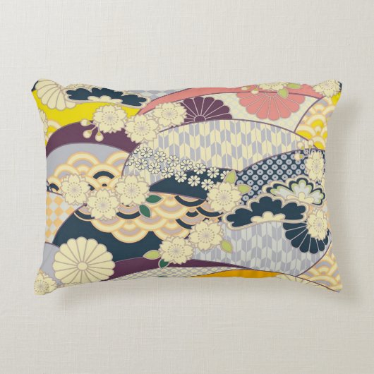 さくらんぼ日本のフローラ赤白 アクセントクッション (正面)