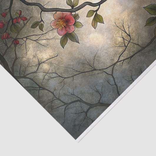 さくらんぼ日本のブロッサムアジアスタイルデカップージ 薄葉紙 (詳細)