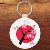さくらんぼ日本のブロッサムタトゥー キーホルダー (正面)