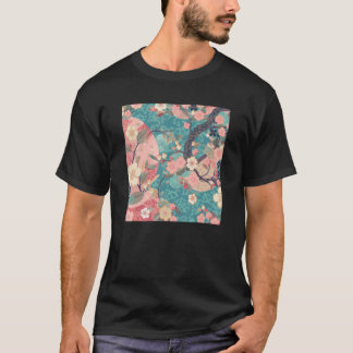 さくらんぼ日本のブロッサムフラワーピンク桜フローラ Tシャツ