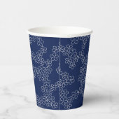 さくらんぼ日本のブロッサム桜ホワイトオンブルー 紙コップ (右)