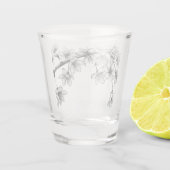 さくらんぼ日本のブロッサム桜MAG4 ショットグラス (裏面)