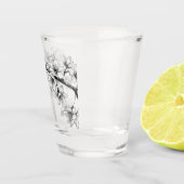 さくらんぼ日本のブロッサム桜MAG4 ショットグラス (右)