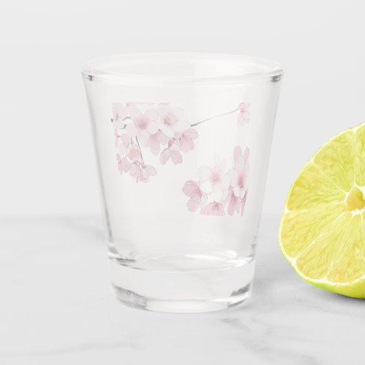 さくらんぼ日本のブロッサム桜MAG5 ショットグラス (裏面)