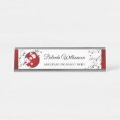 さくらんぼ日本の咲き日 デスクネームプレート (正面)