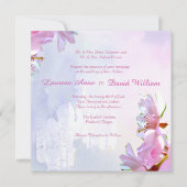 さくらんぼ日本の花ズカスタムウェディング招待状 招待状 (正面)