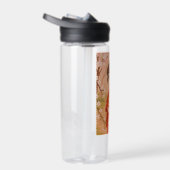 さくらんぼ日本の花園の可愛い女の子 ウォーターボトル (右面)