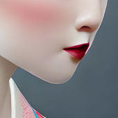 さくらんぼ日本の花園の芸者 ポスター