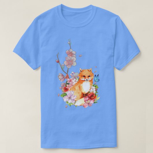 さくらんぼ日本の花花ヴィンテージギフトPr Tシャツ (デザイン正面)