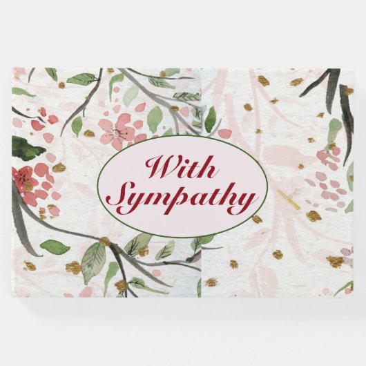 さくらんぼ日本の花花悔やみや弔慰 ゲストブック (正面)