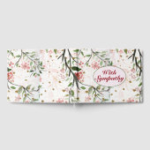 さくらんぼ日本の花花悔やみや弔慰 ゲストブック (全面)