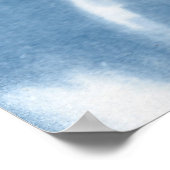 さくらんぼ日本の開花シアン型ポスター ポスター (角)