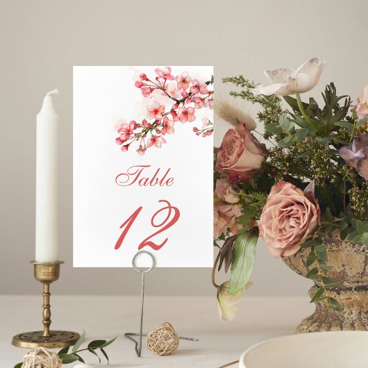 さくらんぼ春の結婚式 テーブルナンバー