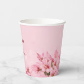 さくらんぼ春の結婚式 紙コップ (裏面)