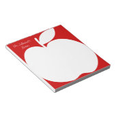 さくらんぼ書レッドの先生用ノートパッド ノートパッド (アングル)