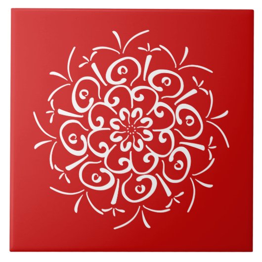 さくらんぼ曼荼羅 タイル (正面)