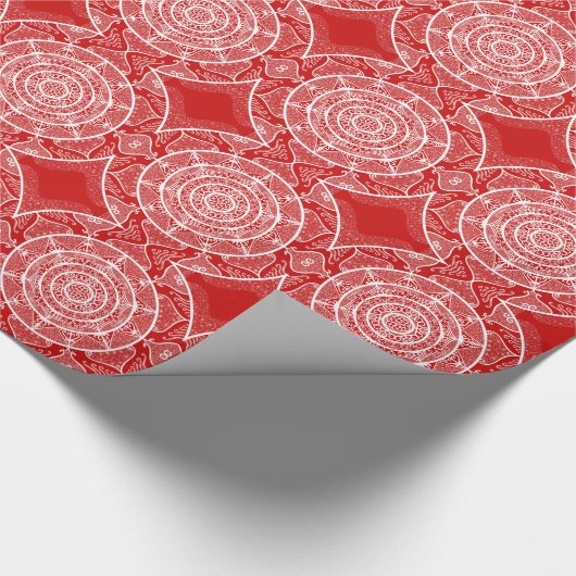 さくらんぼ曼荼羅 ラッピングペーパー (コーナー)