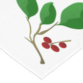 さくらんぼ月桂樹 ショートテーブルランナー (コーナー)