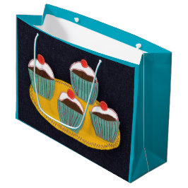 さくらんぼ束 ラージペーパーバッグ