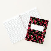 さくらんぼ果実オン黒 ノートブック (内部)