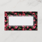 さくらんぼ果実オン黒 名刺 (正面)