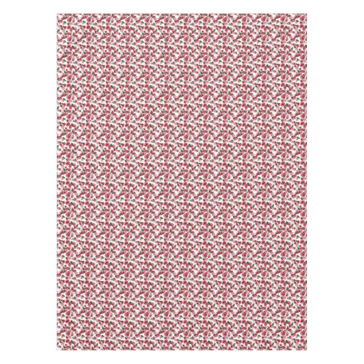 さくらんぼ果実模様 テーブルクロス (正面)