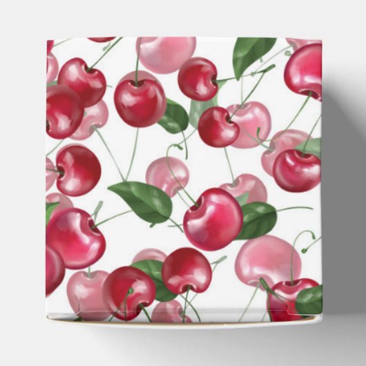 さくらんぼ果実模様 フェイバーボックス (上部)