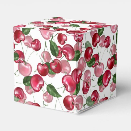 さくらんぼ果実模様 フェイバーボックス (裏面サイド)