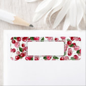 さくらんぼ果実模様 ラベル (インサイチュ)