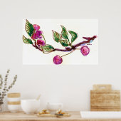 さくらんぼ枝 ポスター (キッチン)