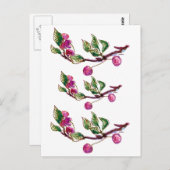 さくらんぼ枝 ポストカード (正面/裏面)