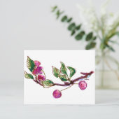 さくらんぼ枝 ポストカード (スタンド正面)