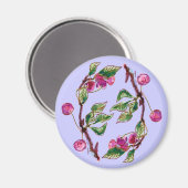 さくらんぼ枝 マグネット (正面/裏面)