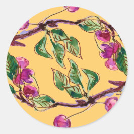 さくらんぼ枝 ラウンドシール