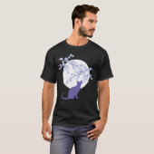 さくらんぼ桜フルムーンキャット3 Tシャツ (正面フル)