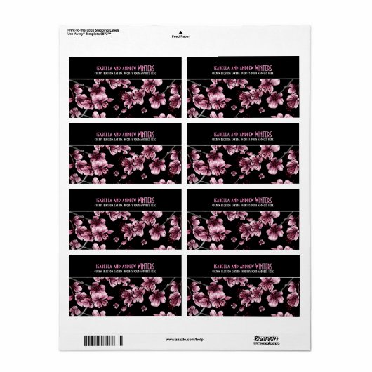 さくらんぼ桜 ラベル (フルシート)