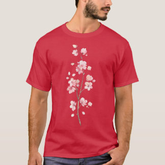 さくらんぼ桜～日本のフローラ春フラワーピンク Tシャツ
