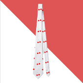 さくらんぼ模様赤フルーツ ネクタイ