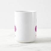 さくらんぼ水の色パーソナライズされた コーヒーマグカップ (中央)