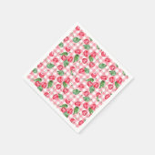 さくらんぼ水彩模様 スタンダードカクテルナプキン (角)