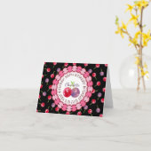 さくらんぼ水彩誕生日 カード (黄色い花)