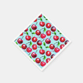 さくらんぼ水彩 スタンダードカクテルナプキン (角)