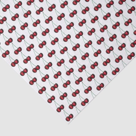さくらんぼ熟した赤さくらんぼサマーフルーツプリント 薄葉紙 (詳細)