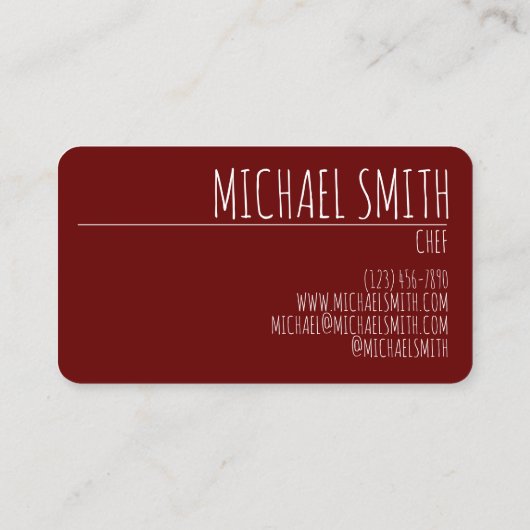 さくらんぼ熟した赤さくらんぼフルーツシェフホームメイドジャム 名刺 (裏面)