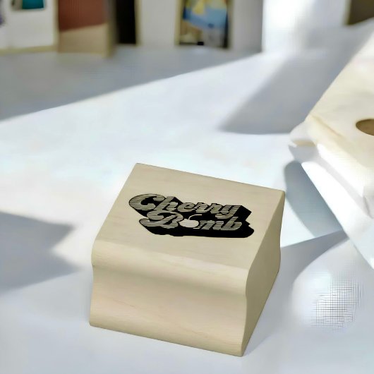 さくらんぼ爆弾ゴム印 ラバースタンプ