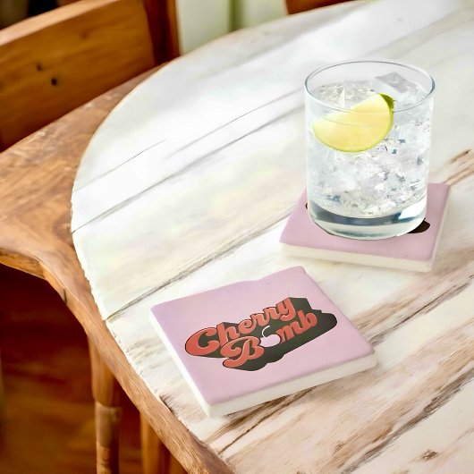 さくらんぼ爆弾ストーンコースター ストーンコースター